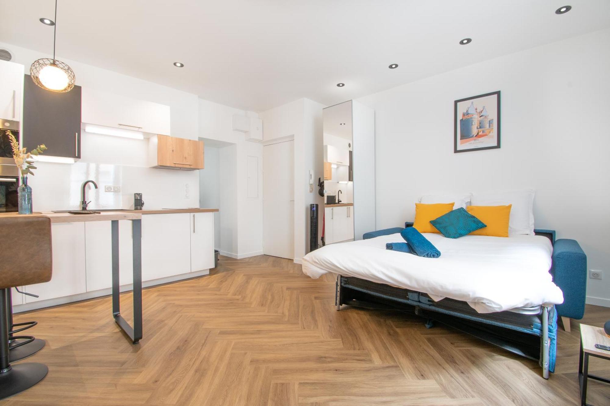 L'Appartement Des Ducs Avec Baignoire Double Nantes Exteriör bild